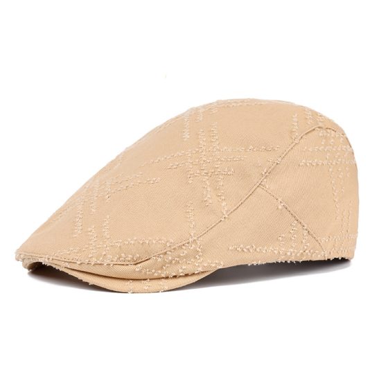 Destroyed style flat cap