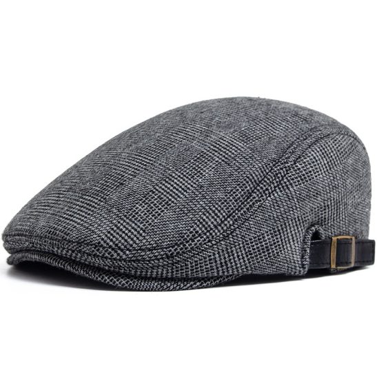 Wool flat cap